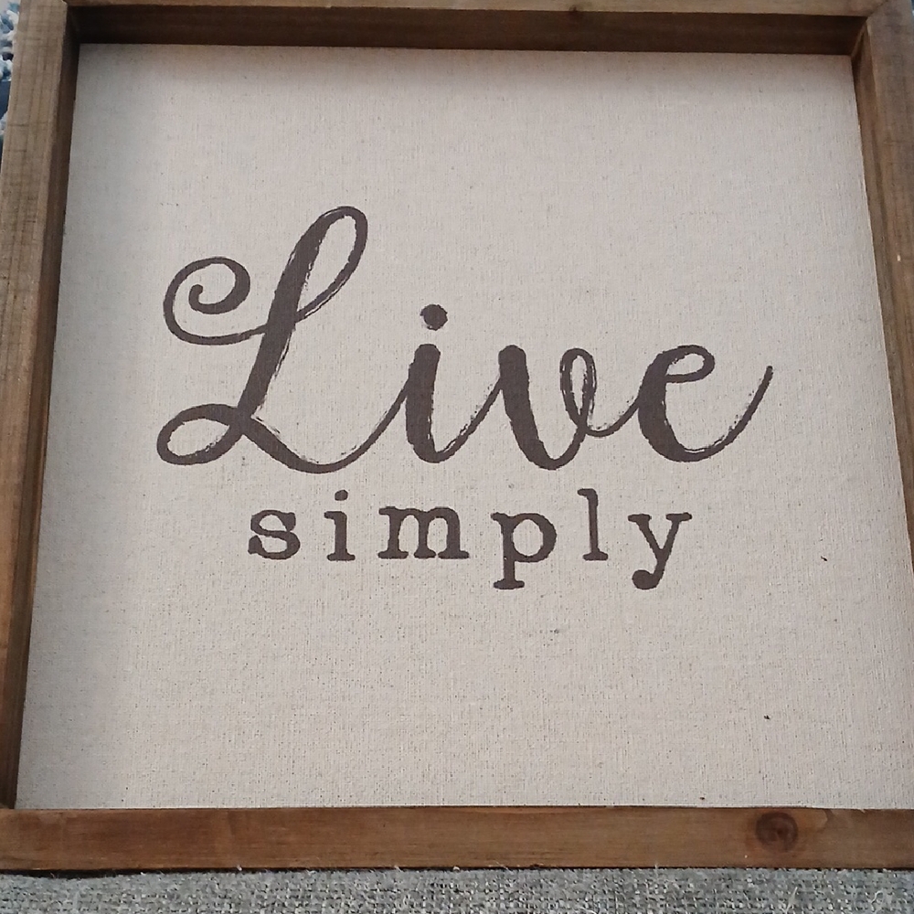 Live Simply Wall Art